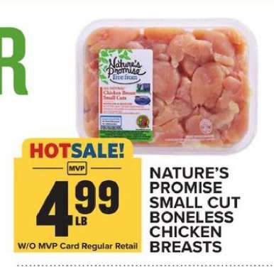 Nature’s Promise Small Cut Boneless Chicken Breasts