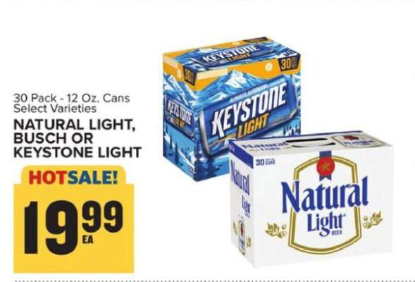 Natural Light, Busch or Keystone Light