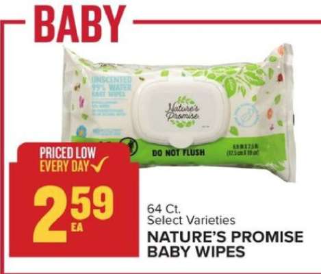 NATURE'S PROMISE BABY WIPES
