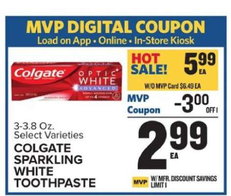 COLGATE SPARKLING WHITE TOOTHPASTE