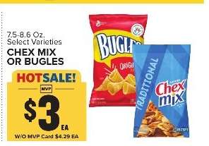 Chex Mix or Bugles