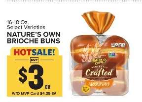 Nature's Own Brioche Buns