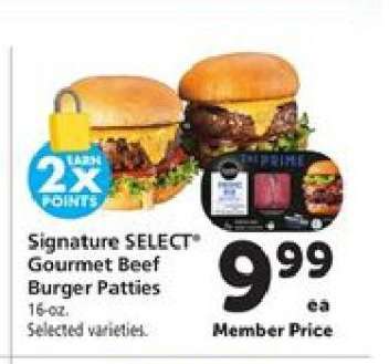 Signature SELECT Gourmet Beef Burger Patties