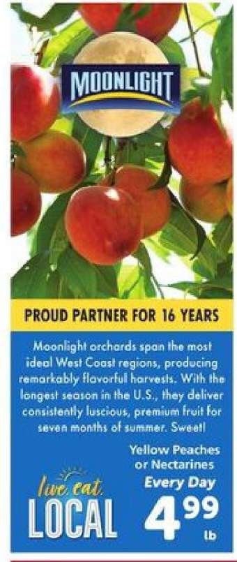 Yellow Peaches or Nectarines