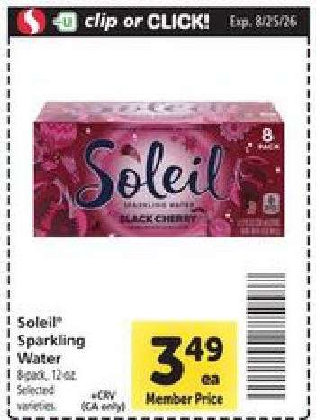 Soleil Sparkling Water