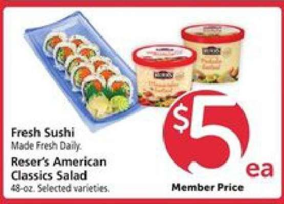 Fresh Sushi / Reser's American Classics Salad