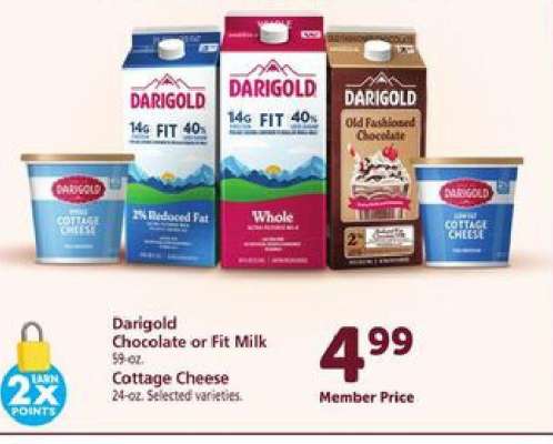 Darigold Chocolate or Fit Milk, Cottage Cheese