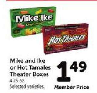 Mike and Ike or Hot Tamales Theater Boxes