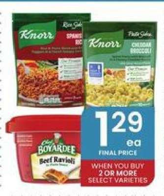 Knorr Rice Sides & Chef Boyardee Beef Ravioli