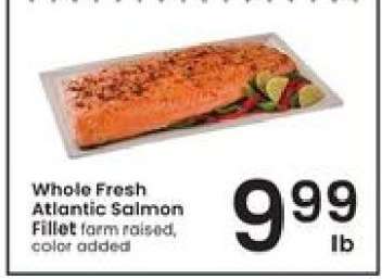 Whole Fresh Atlantic Salmon Fillet