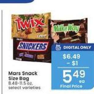 Mars Snack Size Bag