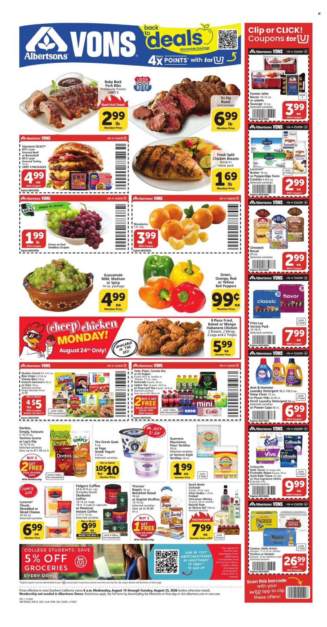 Vons ad - 08/19/2026 - 08/25/2026. Page 1