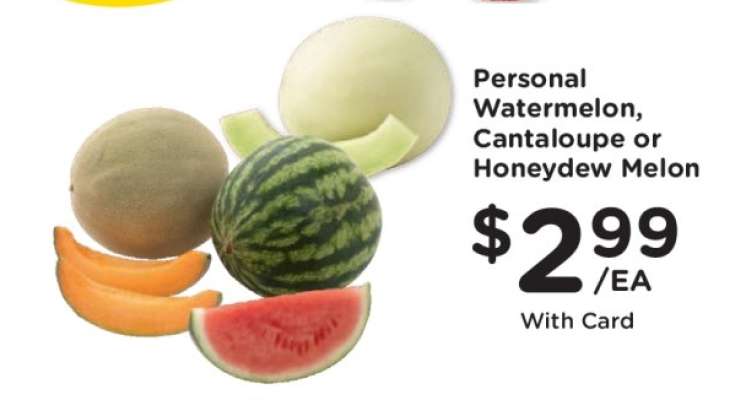 Personal Watermelon, Cantaloupe or Honeydew Melon