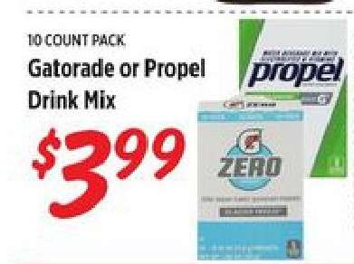Gatorade or Propel Drink Mix