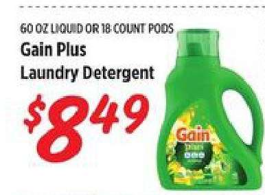 Gain Plus Laundry Detergent