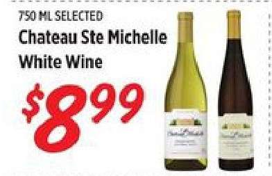 Chateau Ste. Michelle white wine