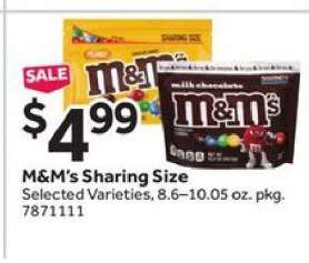 M&M's Sharing Size