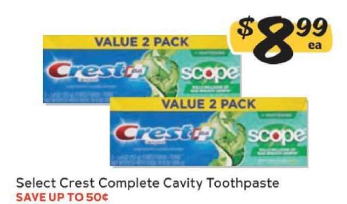 Select Crest Complete Cavity Toothpaste