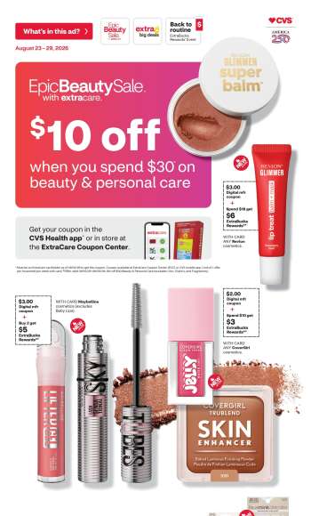 CVS Pharmacy Flyer - 08/23/2026 - 08/29/2026.