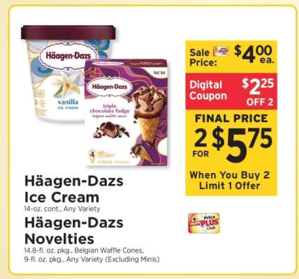 Häagen-Dazs Ice Cream, Häagen-Dazs Novelties