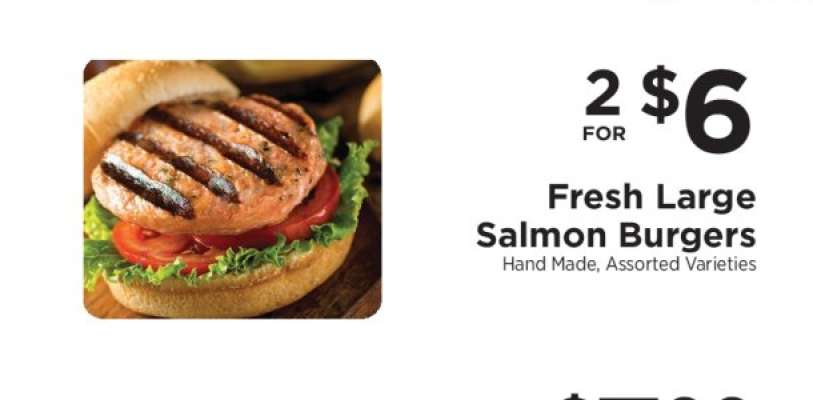 Fresh Large Salmon Burgers