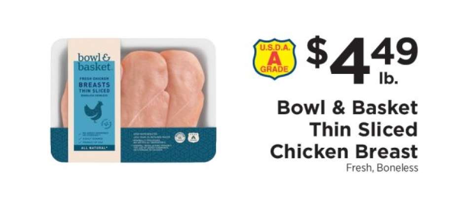 Bowl & Basket Thin Sliced Chicken Breast