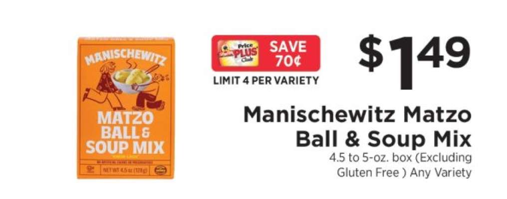 Manischewitz Matzo Ball & Soup Mix