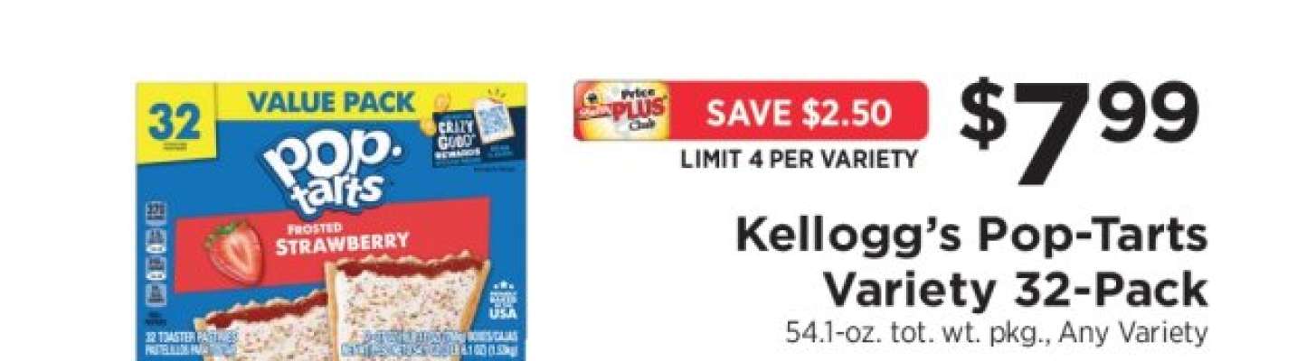 Kellogg's Pop-Tarts Variety 32-Pack