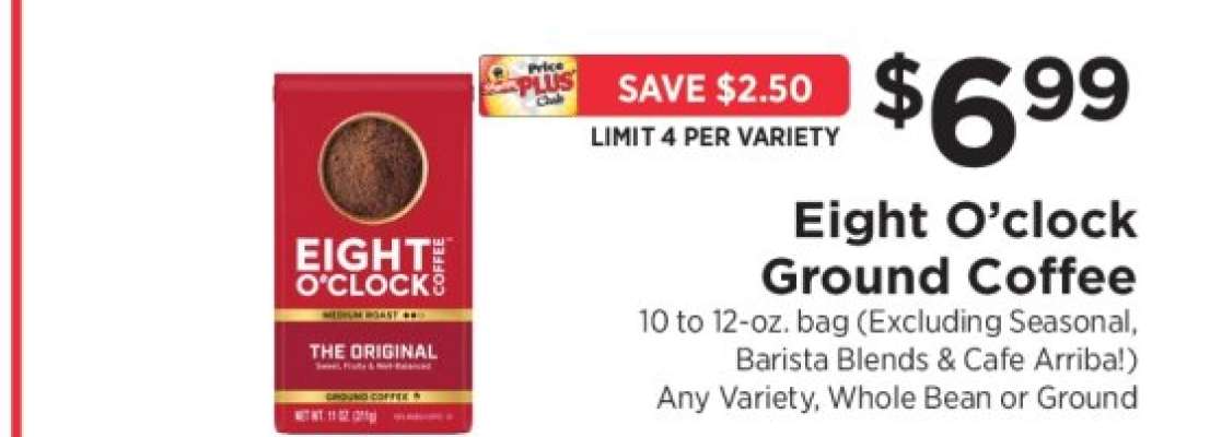 Eight O'Clock Ground Coffee