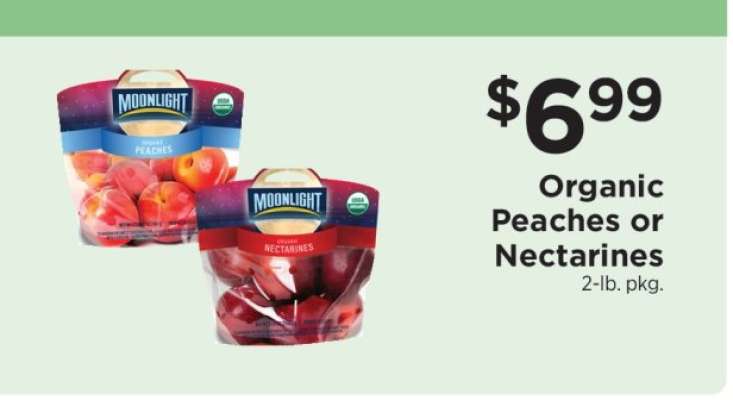 Organic Peaches or Nectarines
