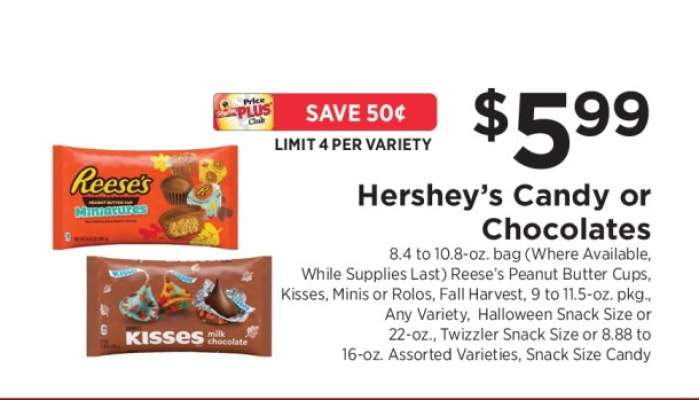 Hershey’s Candy or Chocolates