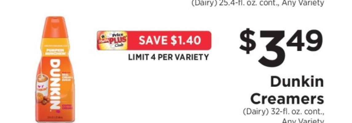 Dunkin Creamers