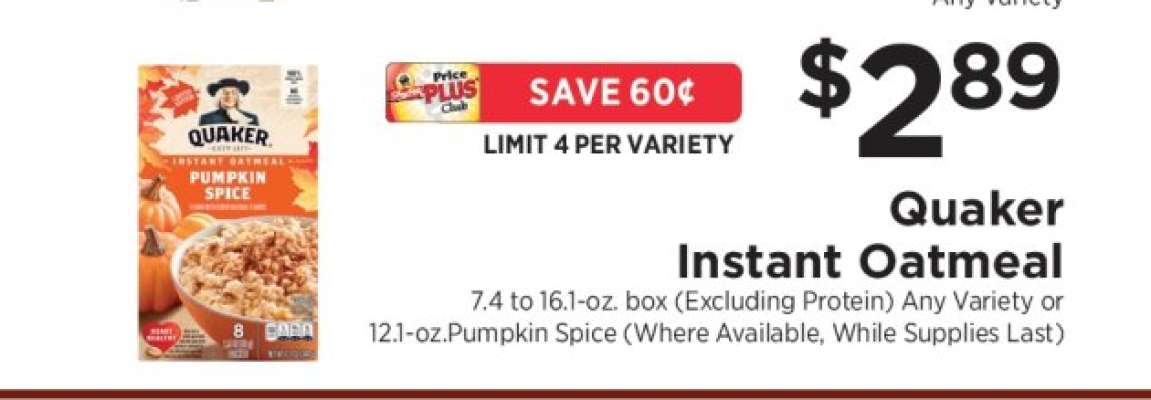 Quaker Instant Oatmeal