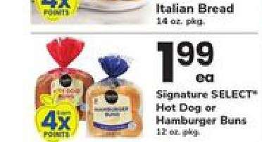 Signature SELECT Hot Dog or Hamburger Buns