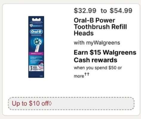 Oral-B Power Toothbrush Refill Heads