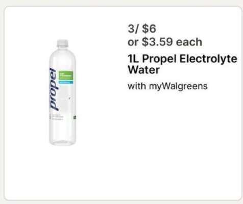 1L Propel Electrolyte Water