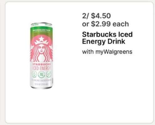 Starbucks iced energy drink