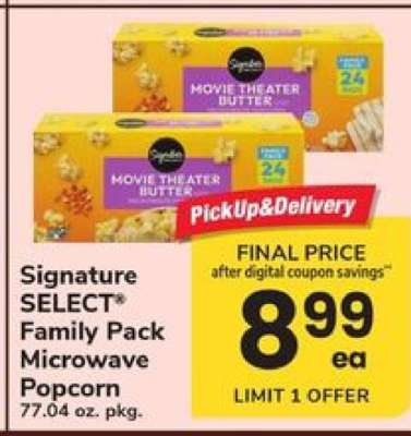 Signature SELECT Family Pack Microwave Popcorn