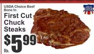 First Cut Chuck Steaks