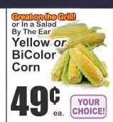 Yellow or BiColor Corn