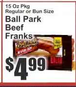 Ball Park Beef Franks