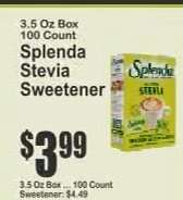 Splenda Stevia Sweetener