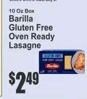 Barilla Gluten Free Oven Ready Lasagne