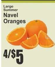 Navel Oranges