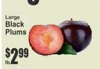 Large Black Plums