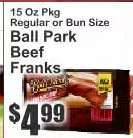Ball Park Beef Franks