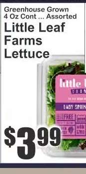 Little Leaf Farms Lettuce