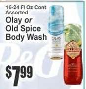 Olay or Old Spice Body Wash*