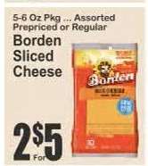 Borden Sliced Cheese