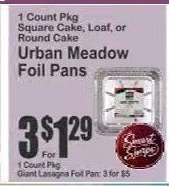 Urban Meadow Foil Pans